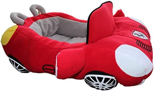 Car Shape Pet Bed - Soft, Warm and Durable Small Dog & Cat Cushion for Indoor Use
